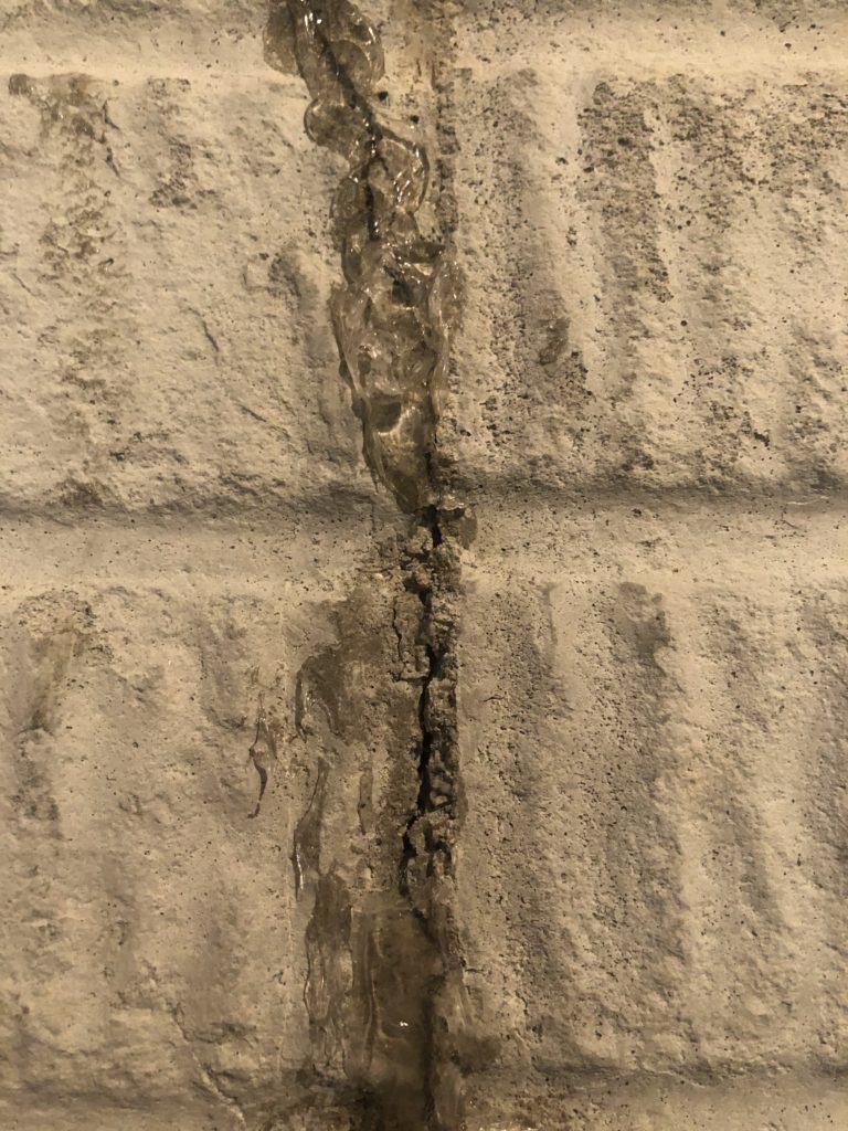 Poured Concrete Foundation Leaking Crack Repair A1 Crack Repair